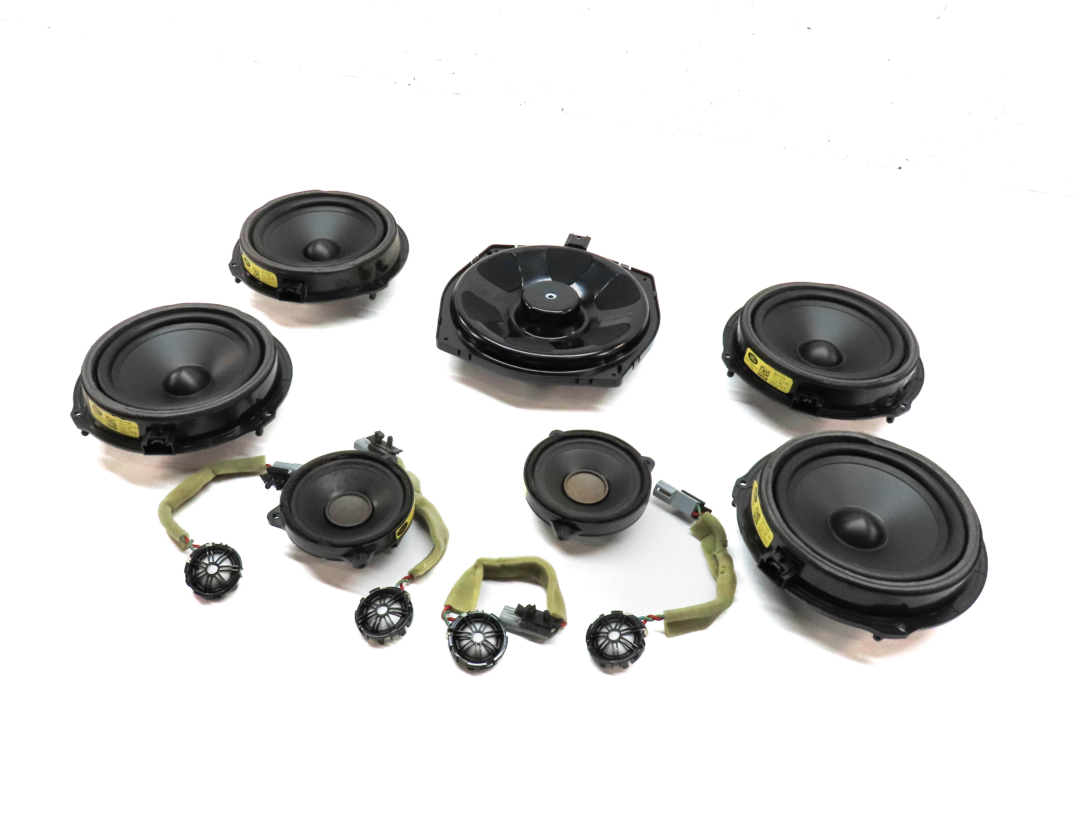 2013 RANGE ROVER EVOQUE (L538) RADIO STEREO AUDIO SOUND SYSTEM SPEAKER SET/11 — exact item pictured